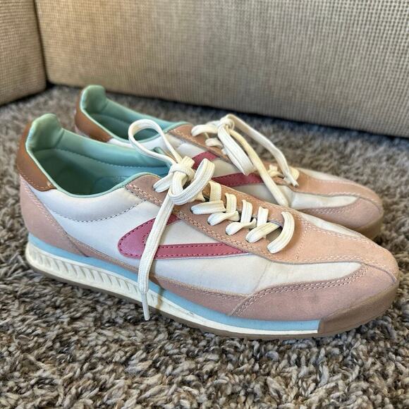 Women’s Tretorn x Free People Blush Blue Retro Sneakers Size 7 - Picture 6 of 9